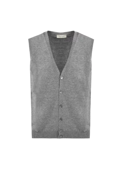 Sweter Filippo De Laurentiis wełniany szary