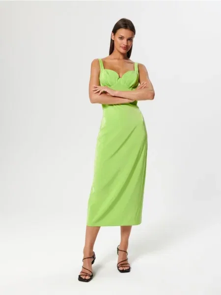 Платье Sinsay зеленое