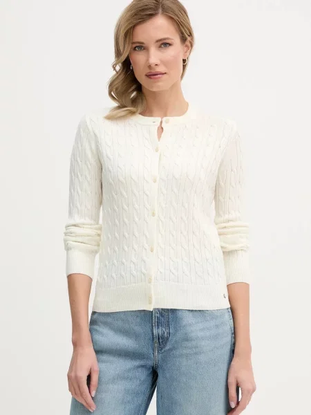 Calvin Klein Jeans cardigan din amestec de lână bej