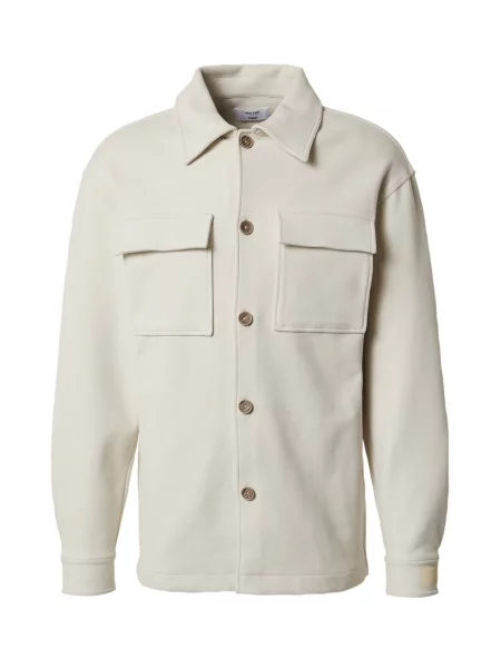 DAN FOX APPAREL Geacă de primăvară-toamnă Otto perlat alb