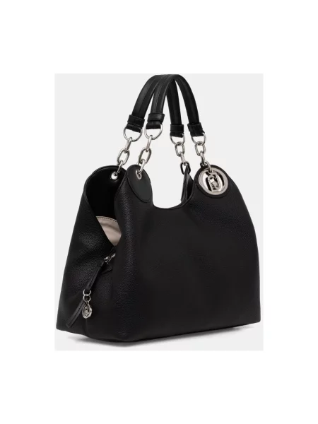 Liu Jo torebka shopper z imitacji skóry czarna