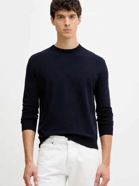 Svetr United Colors of Benetton pánský tmavomodrá