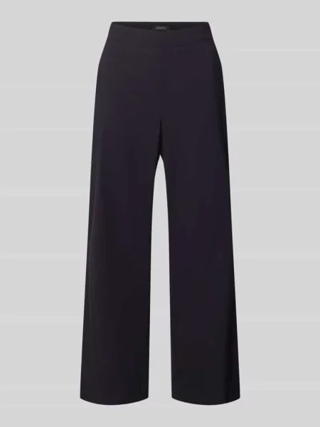 Spodnie z mieszanki o skróconym kroju model Stehmann czarne