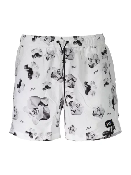Kąpielówki Karl Lagerfeld Beachwear białe