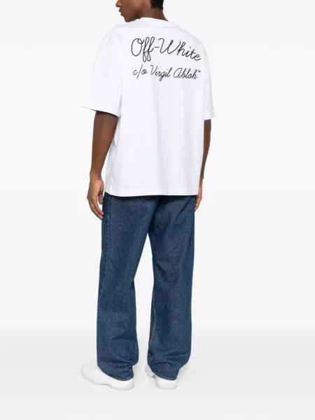Tricou Off-white cu imagine alb