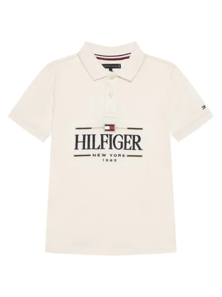 Tommy Hilfiger Tricou polo Icons Écru