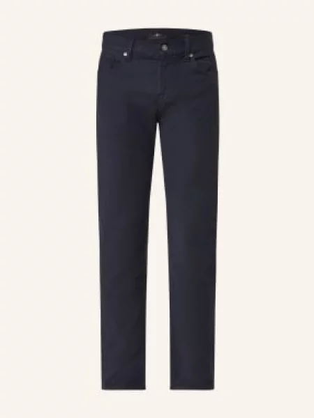 7 For All Mankind Spodnie Slimmy Slim Fit blau granatowe