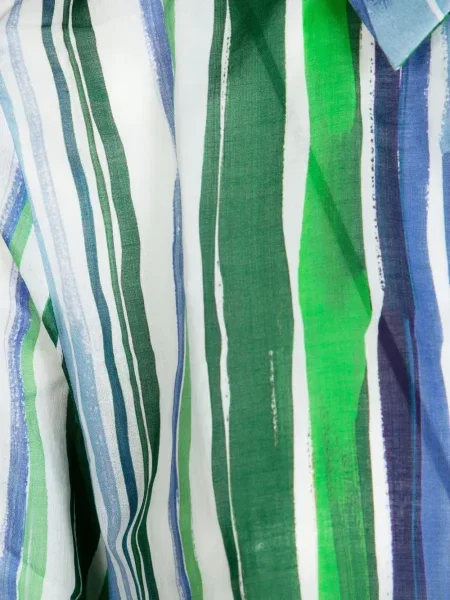 Koszula Robert Friedman w paski zielona