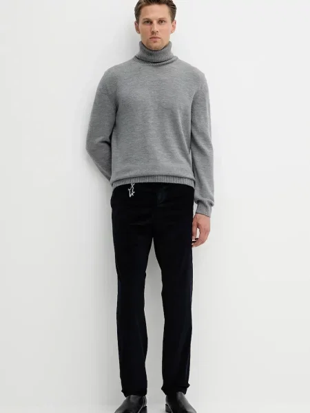 Вельветові штани Paul&Shark прямі бежевий