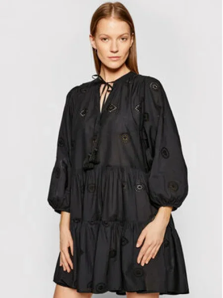 Seafolly Rochie de vară Embroidery negru