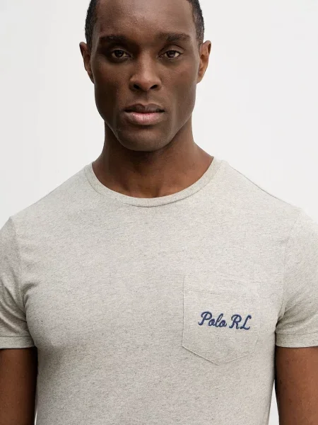 Футболка Polo Ralph Lauren с принтом серая
