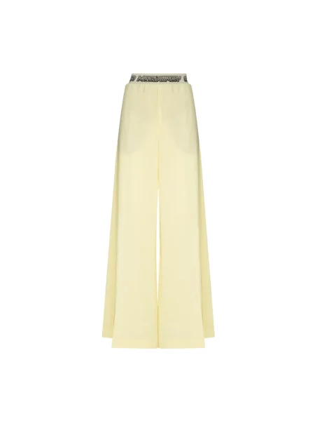 Spodnie Stella Mccartney wełniane żółte