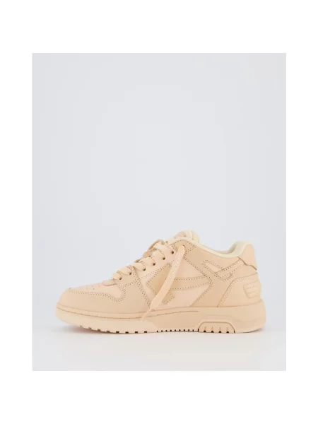 Sneakersy Off-white skórzane biznesowe białe