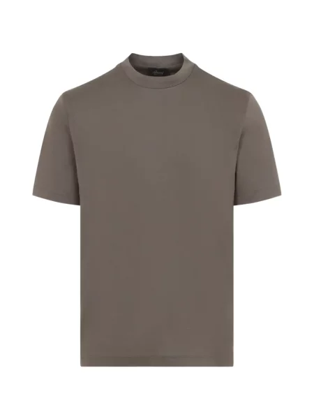 Tricou Brioni cu decolteu rotund maro