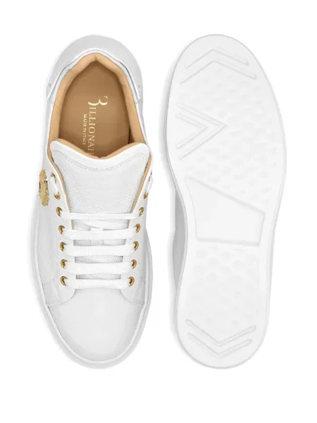 Sneakerși Billionaire din piele alb