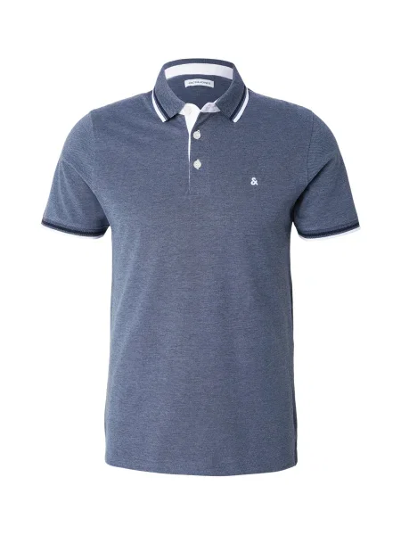 JACK & JONES Tricou JJEPAULOS albastru marin / albastru amestec / alb gri