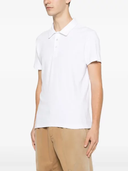 Scurt tricou polo Anonym Apparel alb