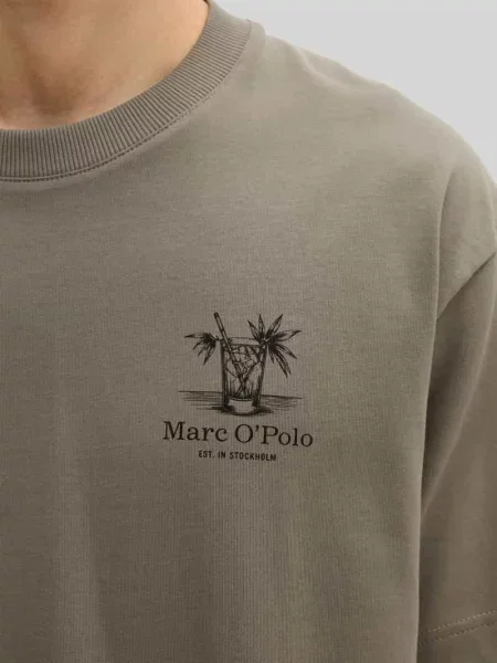 T-shirt o kroju loose fit z czystej bawełny Marc O'polo