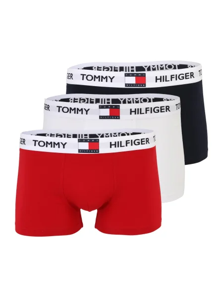 Tommy Hilfiger Underwear Boxeri Heritage bleumarin / roșu alb