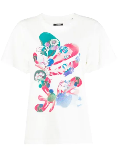 Tricou Isabel Marant cu imagine alb
