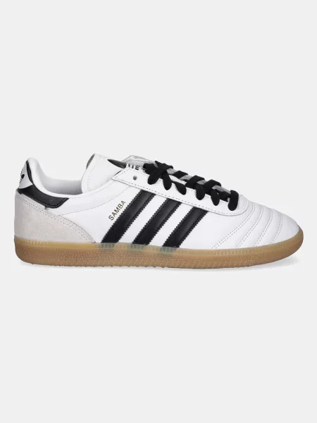 Usnjene superge adidas Originals Samba JP bela