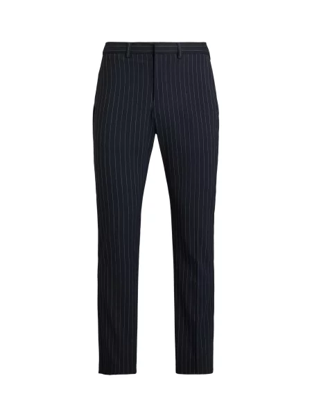Polo Ralph Lauren Pantaloni cu dungă bleumarin alb