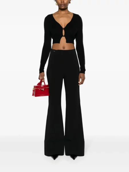 Zvonové kalhoty Jacquemus černé
