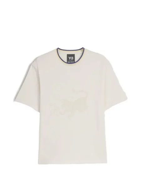Tricou Adidas cu imagine alergare cu dungi alb