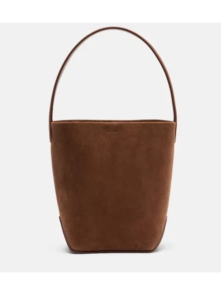 Mała torba The Row zamszowa brązowa