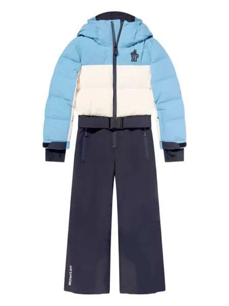 Spodnie narciarskie dziecięce Moncler Grenoble niebieskie