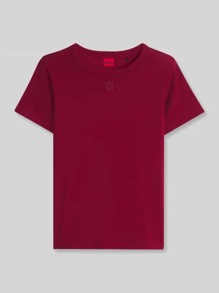 T-shirt o kroju regular fit z mieszanka bawełny model Deloris' Hugo