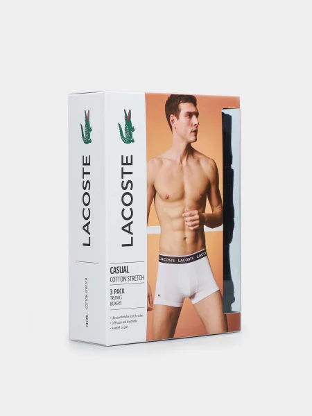 Набір трусів Lacoste Boxer синій