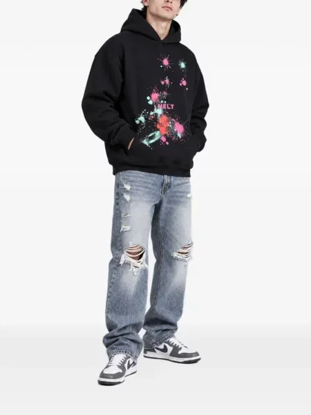 Hoodie Melt με σχέδιο μαύρο