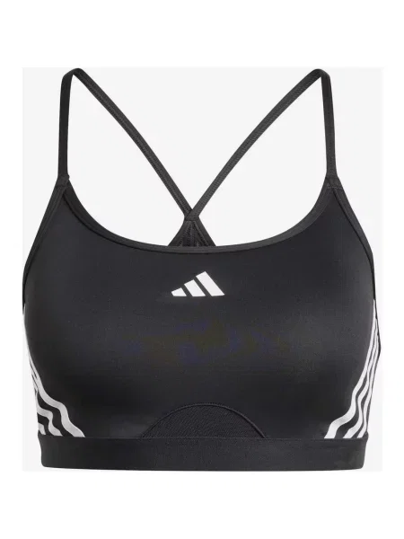 Biustonosz adidas Aeroreact Training Light-Support 3S czarno-biały XXS-B biały