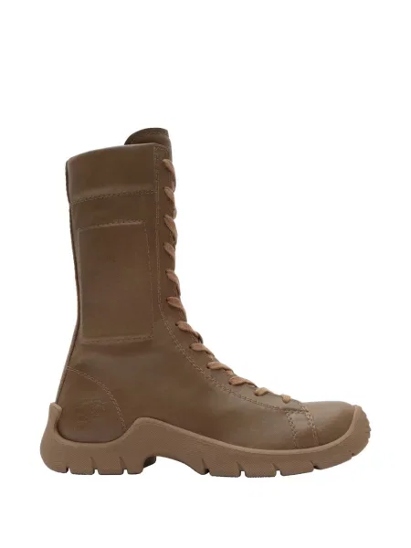 Кожени боти Burberry кафяво