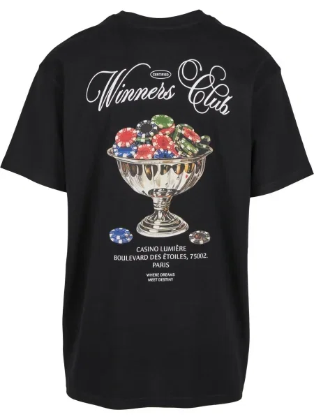 Mister Tee Póló Winners Club fekete fehér