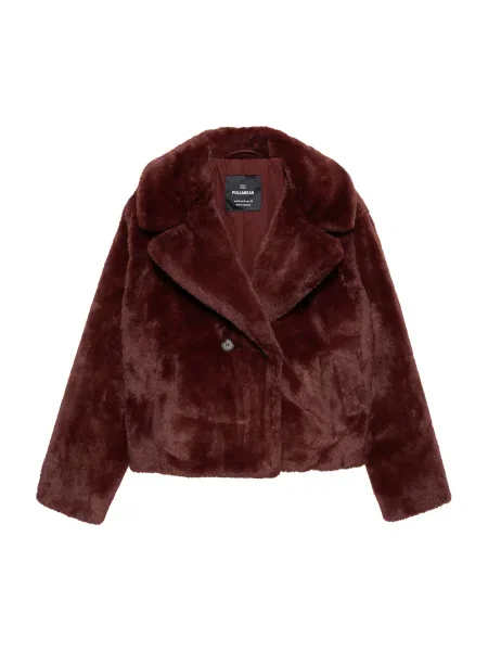Pull&Bear Geacă de iarnă burgundy roșu