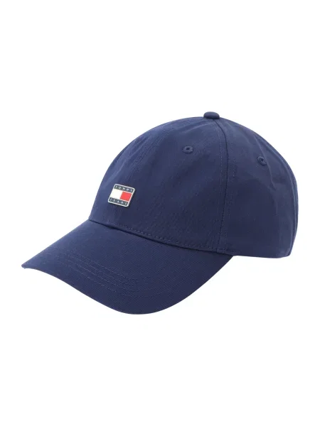 Tommy Jeans Kapa HERITAGE / rdeča / off-bela modra