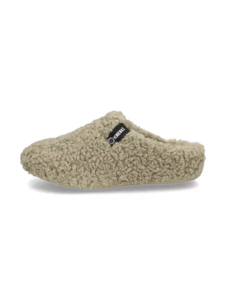 Verbenas textil pantofle zelené