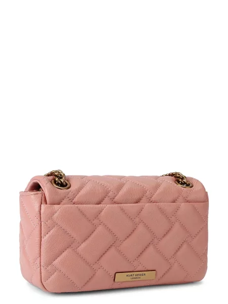 Kurt Geiger Bőr válltáska Mini Pimlico rózsaszín
