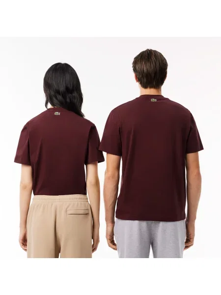 Lacoste футболка унісекс Classic fit коричнева