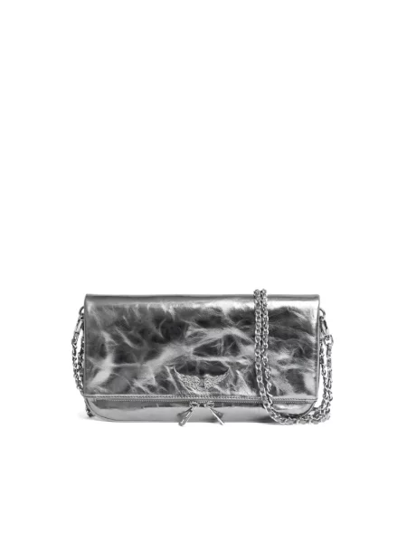 Kopertówka Zadig & Voltaire skórzana szara