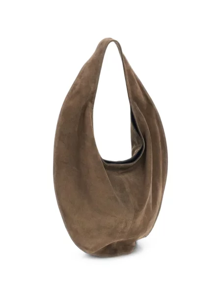 Geantă shopper Maeden din piele de căprioară maro