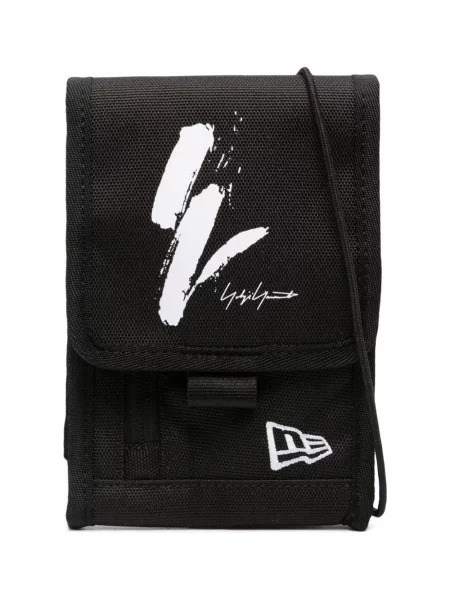 Geantă Yohji Yamamoto cu broderie negru