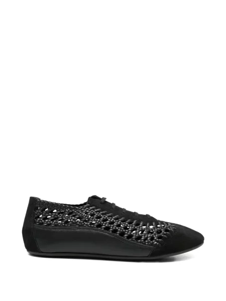 Sneakerși Hereu cu șireturi din dantelă negru