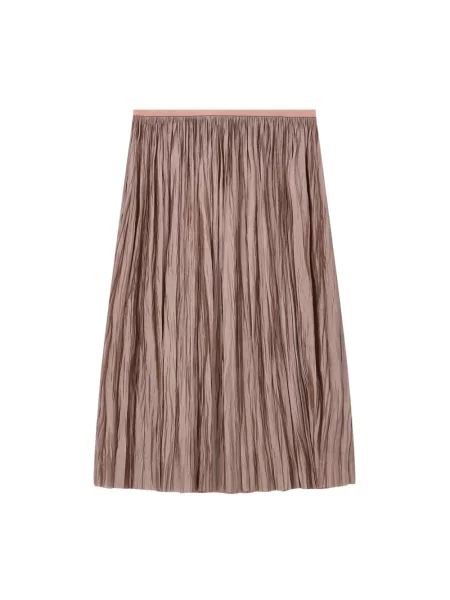 Spódnica midi Roberto Collina do kolan brązowa