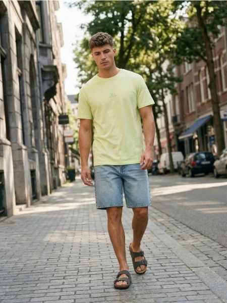 Sinsay koszulka z napisem Show Your Inside zielony