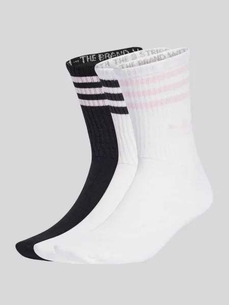 Skarpety z mieszanki bawełny w zestawie 3 szt. Adidas Originals białe