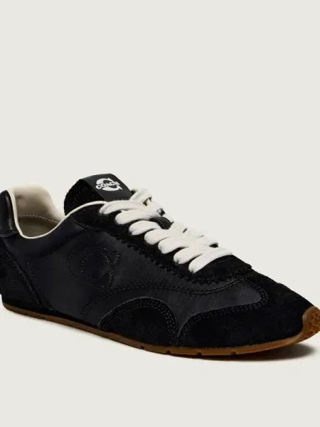 Coach Sneakers FLAT | piele întoarsă negru
