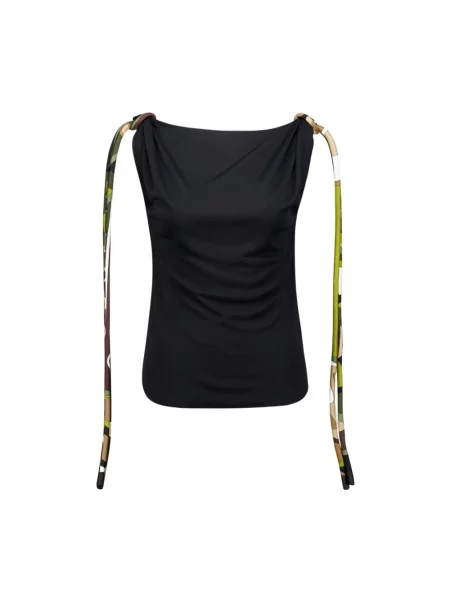 Top Pucci z nadrukiem czarny